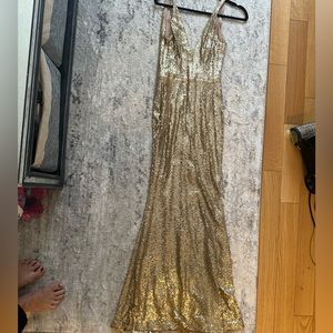 Dress the population evening gown (XS)